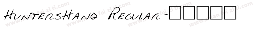 HuntersHand Regular字体转换